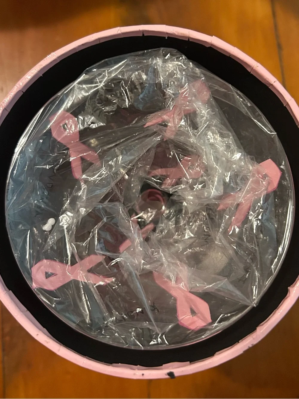 Lolita Pink Ribbon Martini Glass with Pink Accents